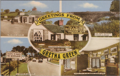 Scotland Postcard - Greetings From Gretna Green  SW10783