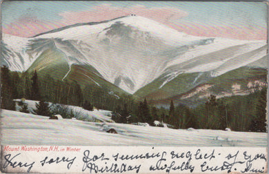 America Postcard - Mount Washington, New Hampshire, In Winter SW10828