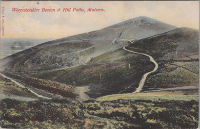 Worcestershire Postcard - Malvern, Worcestershire Beacon & Hill Paths SW10834