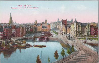 Netherlands Postcard - Amsterdam, Panorama Van Af Het Centraal Station SW10846