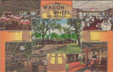 America Postcard - The Wagon Wheel, Rockton, Illinois  SW10508