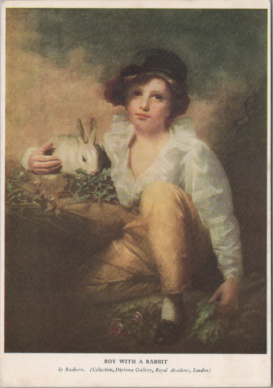 Art Postcard - Boy With a Rabbit, Sir Henry Raeburn  SW10337