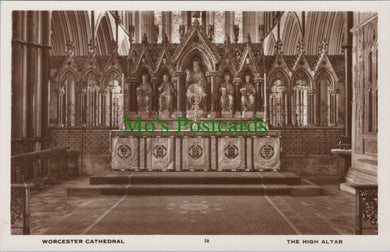 Worcestershire Postcard - Worcester Cathedral, The High Altar SW10939