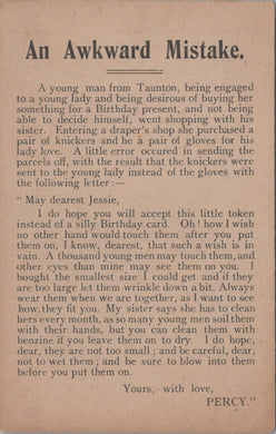 Literature Postcard - An Awkward Mistake Story SW10681
