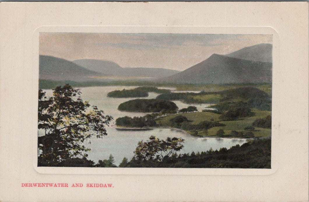 Cumbria Postcard - Derwentwater and Skiddaw  SW10682