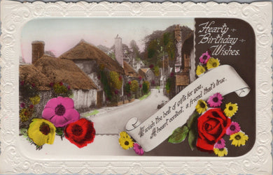 Greetings Postcard - Hearty Birthday Wishes SW10688
