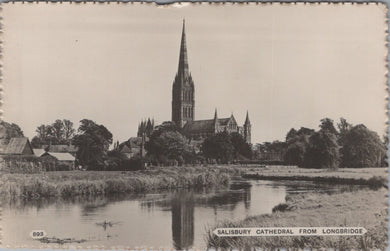 Wiltshire Postcard - Salisbury Cathedral From Longbridge SW10709