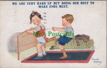 Load image into Gallery viewer, Comic Postcard - Children, Dressing, Bed, Artist Mary Clarey SW10366

