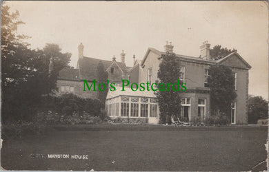 Dorset Postcard - Manston House. Posted From Sturminster Newton SW10386