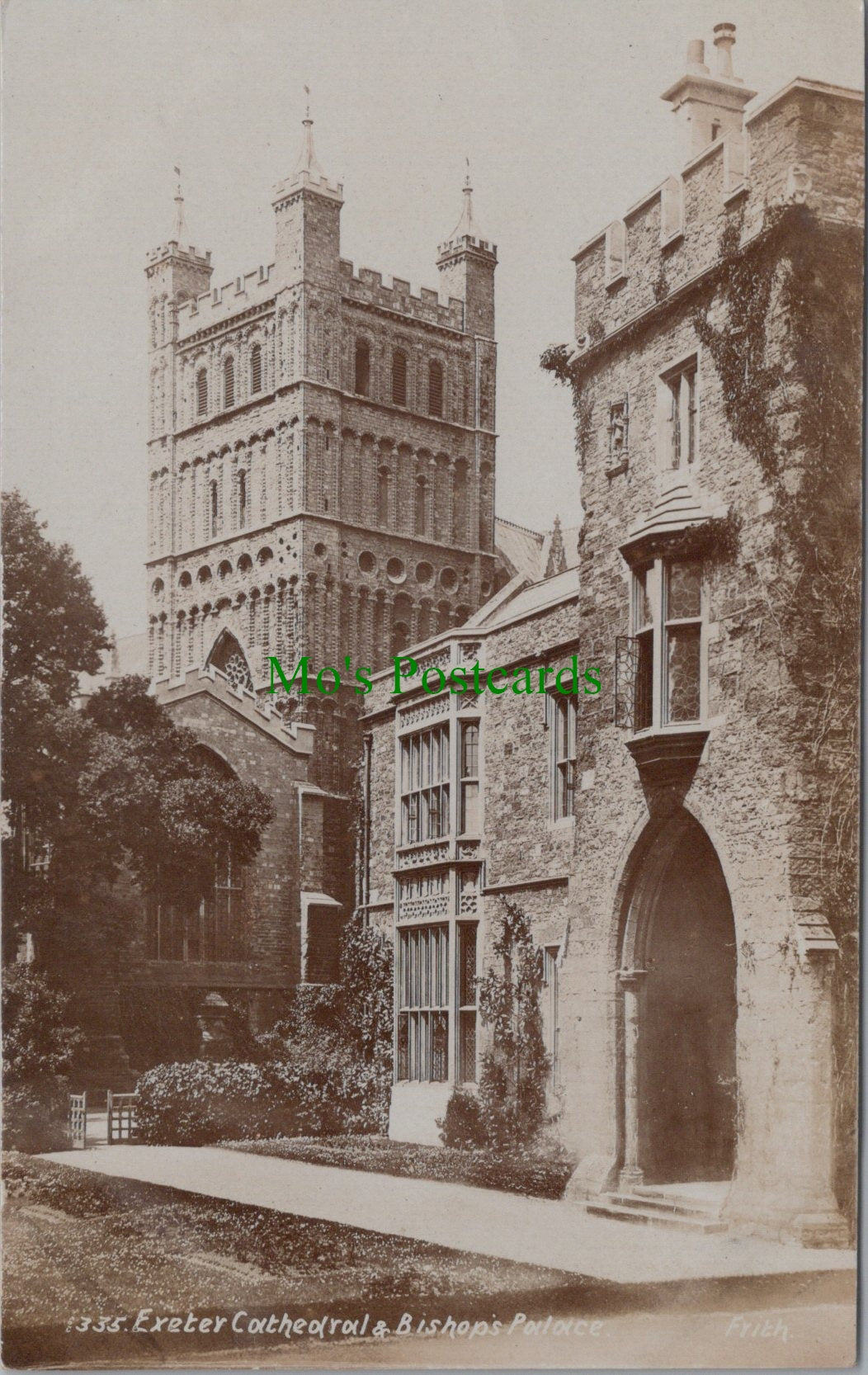 Devon Postcard - Exeter Cathedral & Bishops Palace SW10393