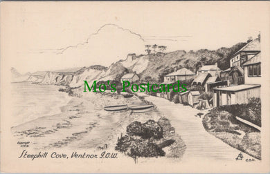 Isle of Wight Postcard - Steephill Cove, Ventnor., Artist C.B.N - SW10424