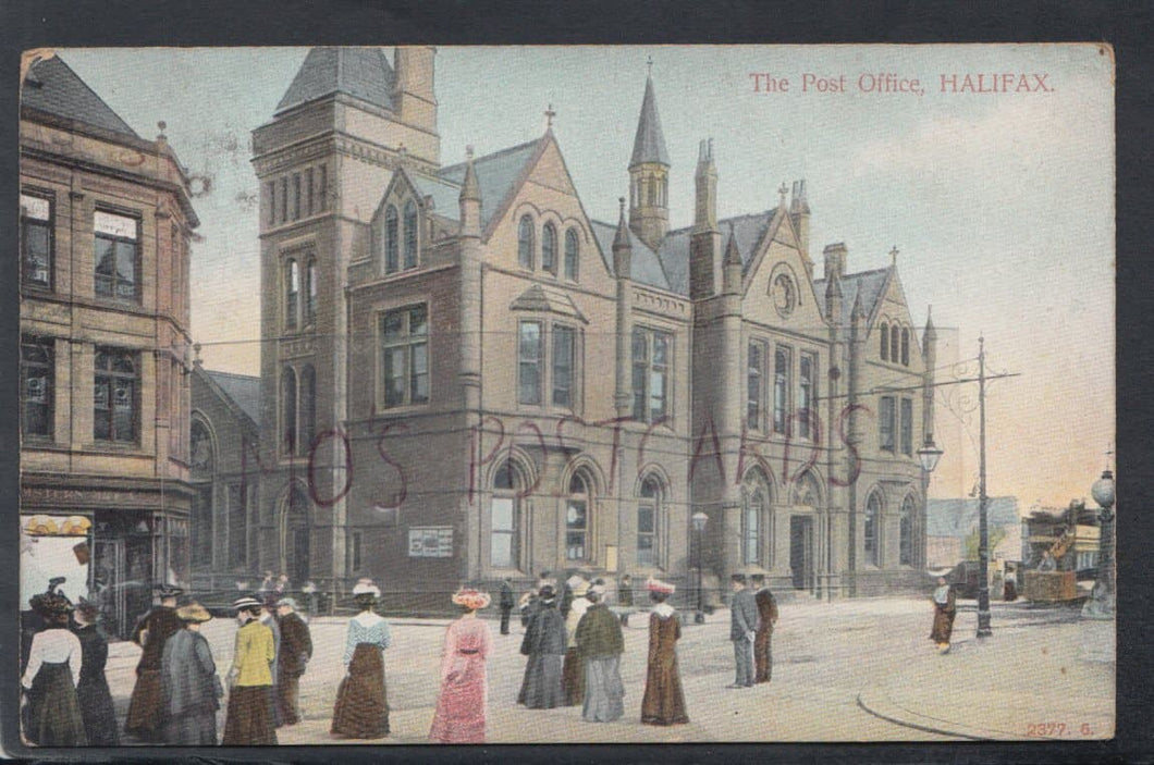 Yorkshire Postcard - The Post Office, Halifax, 1909 - Mo’s Postcards 