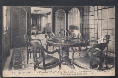 Shipping Postcard - Le Havre - Le Paquebot 