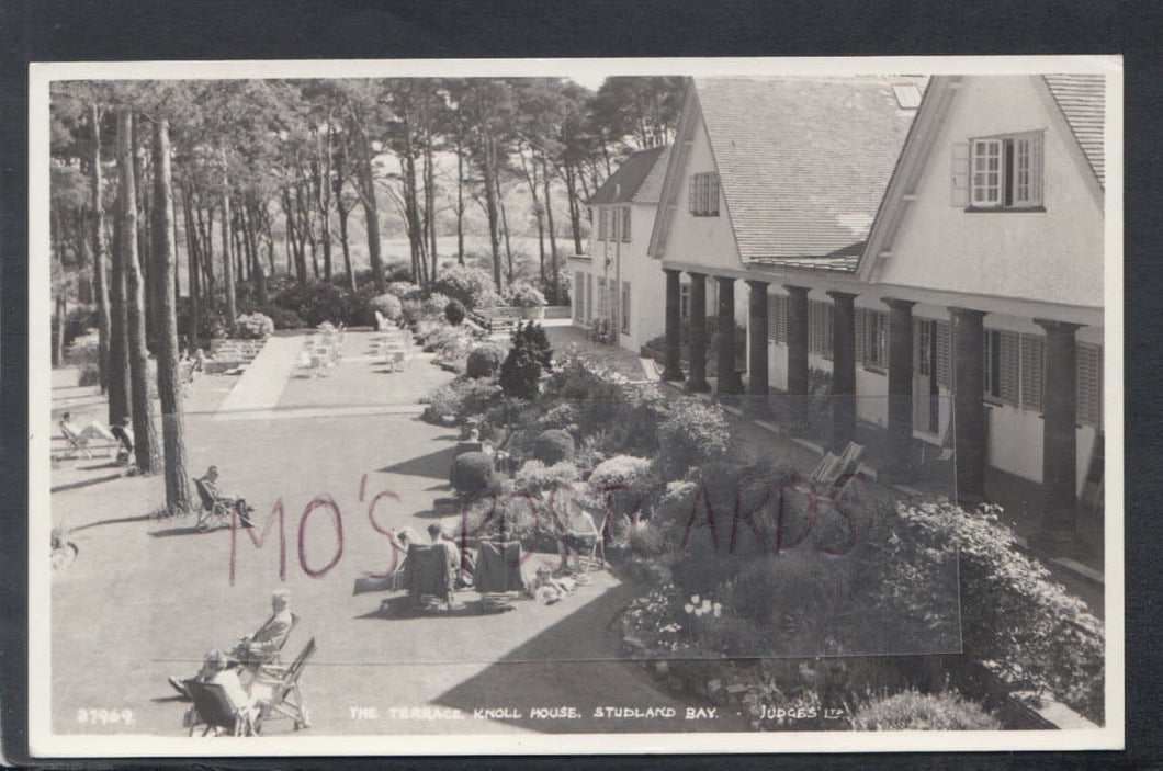 Dorset Postcard - The Terrace, Knoll House, Studland Bay, 1962 - Mo’s Postcards 