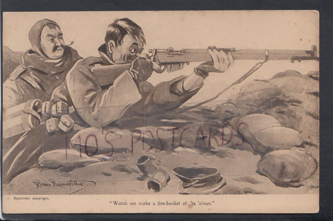 Military Postcard - Artist Bruce Bairnsfather - 