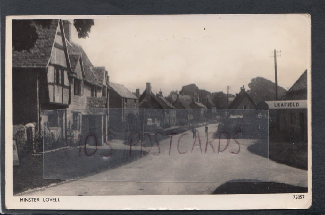 Oxfordshire Postcard - View of Minster Lovell, 1954 - Mo’s Postcards 