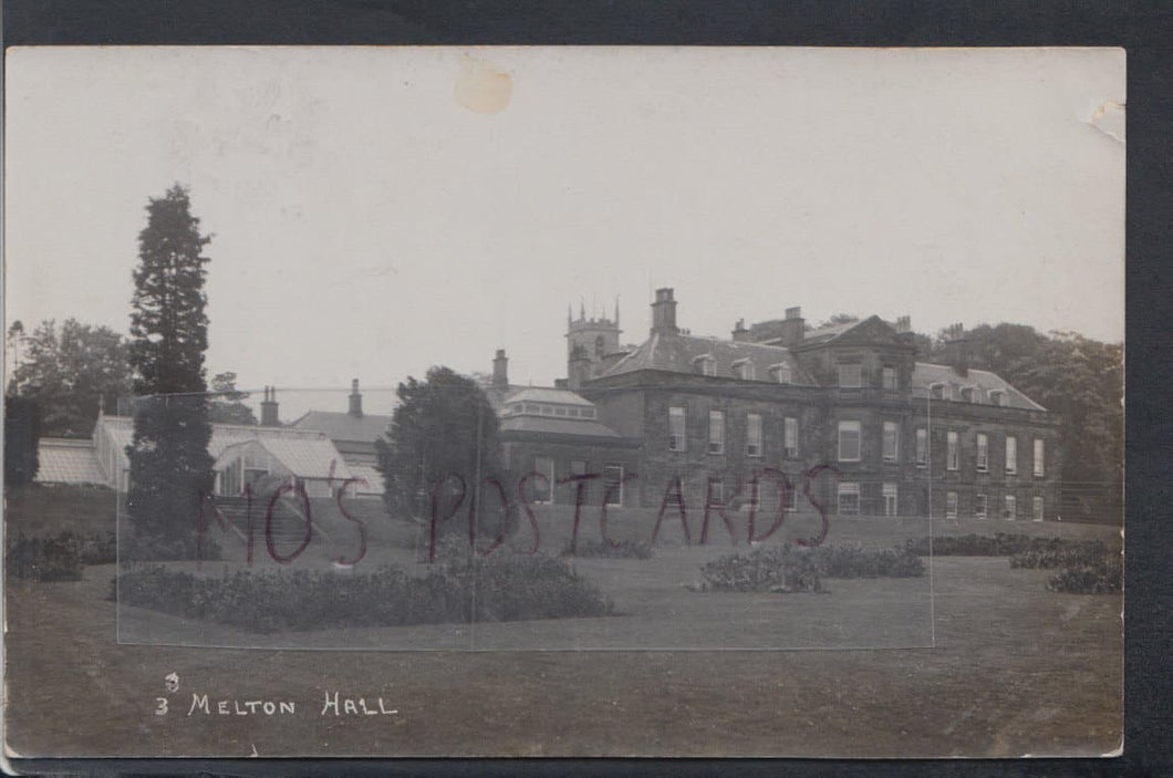 Yorkshire Postcard - Melton Hall, Mexborough - Mo’s Postcards 