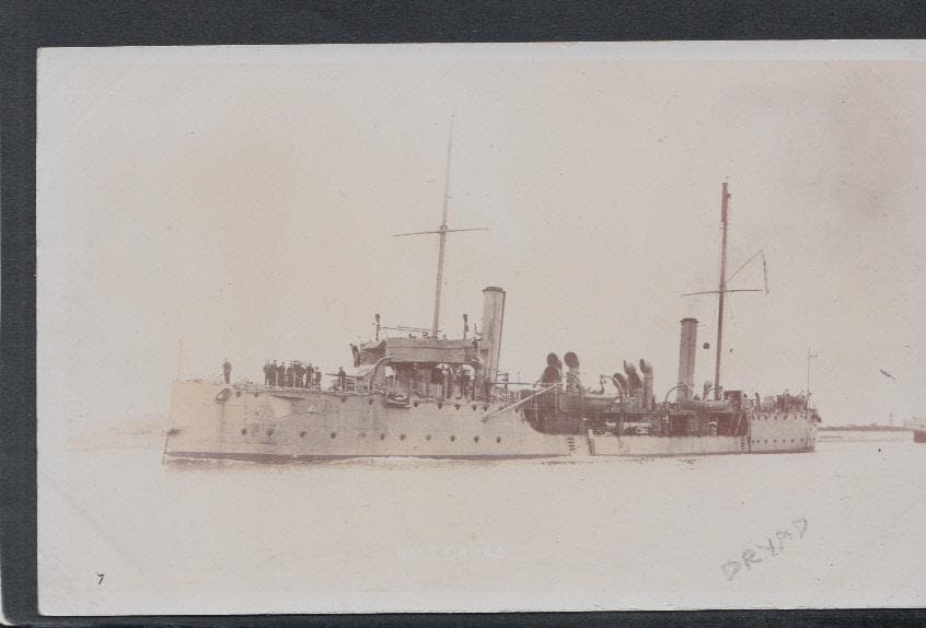 Military Postcard - Naval - H.M.S.Dryad - Mo’s Postcards 