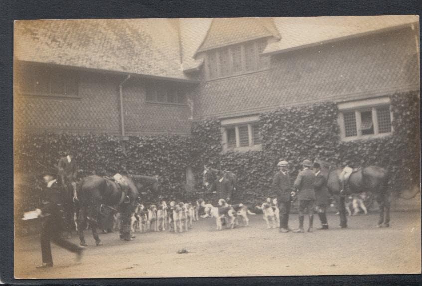 Fox Hunting Postcard - Unknown Location - Huntsmen and Their Hounds - Mo’s Postcards 