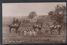 Load image into Gallery viewer, Fox Hunting Postcard - A Hunting We Will Go, 1911 - Mo’s Postcards 

