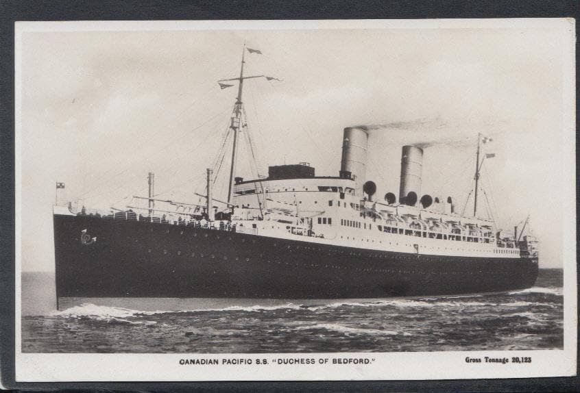 Shipping Postcard - Canadian Pacific S.S. 