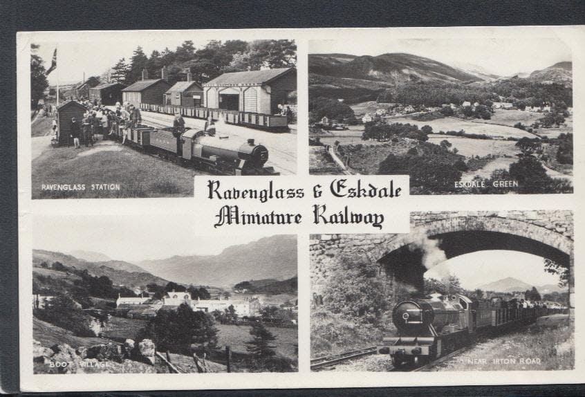 Railway Postcard - Trains - Ravenglass & Eskdale Miniature Railway, 1964 - Mo’s Postcards 
