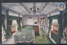 Load image into Gallery viewer, Railway Postcard - Trains - His Majesty&#39;s Sleeping Compartment - Mo’s Postcards 
