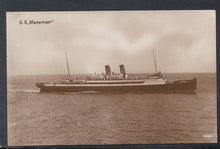 Load image into Gallery viewer, Shipping Postcard - S.S.&quot;Manxman, Isle of Man - Mo’s Postcards 
