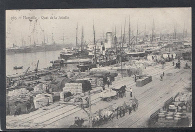 France Postcard - Marseille - Quai De La Joliette, 1908 - Mo’s Postcards 