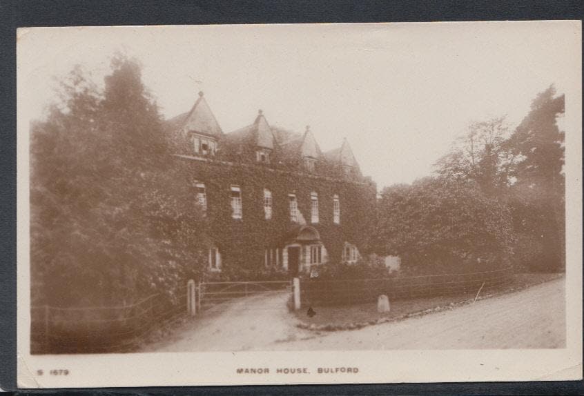 Wiltshire Postcard - Manor House, Bulford, 1917 - Mo’s Postcards 