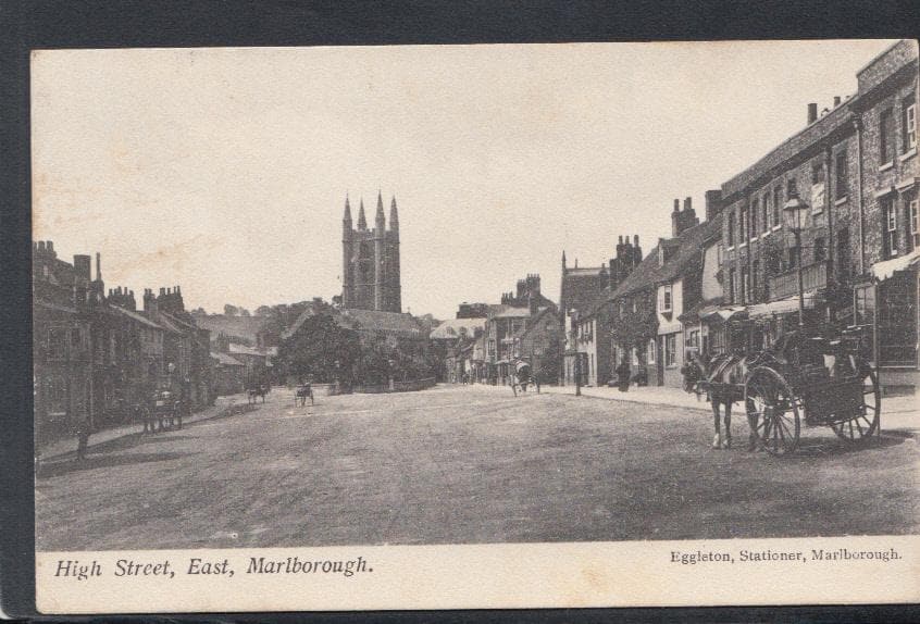 Wiltshire Postcard - High Street, East, Marlborough, 1906 - Mo’s Postcards 