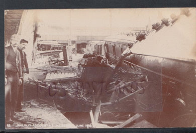 Wiltshire Postcard - Railway Accident at Salisbury, June 1906 - Mo’s Postcards 