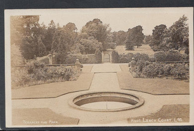 Worcestershire Postcard - Terrace and Park, Rous Lench Court - Mo’s Postcards 