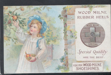 Advertising Postcard - Wood Milne Rubber Heels - Wood-Milne Shoeshines, 1906 - Mo’s Postcards 