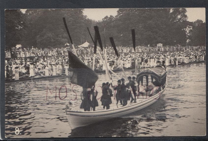 Royalty Postcard - King George V & Queen Mary, Henley Royal Regatta, 12th July 1912 - Mo’s Postcards 