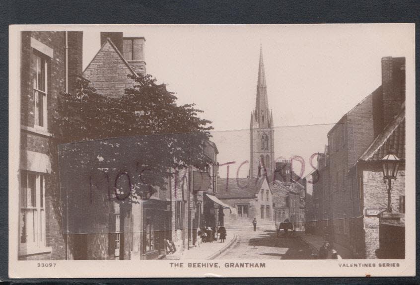 Lincolnshire Postcard - The Beehive, Grantham, 1909 - Mo’s Postcards 