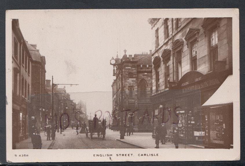 Cumbria Postcard - English Street, Carlisle, 1916 - Mo’s Postcards 