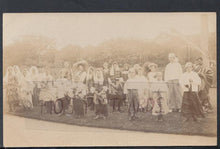 Load image into Gallery viewer, Oxfordshire Postcard - Churchill Villagers in Fancy Dress, July 24th 1907 - Mo’s Postcards 
