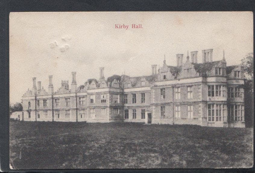 Northamptonshire Postcard - Kirby Hall, Near Gretton, 1908 - Mo’s Postcards 