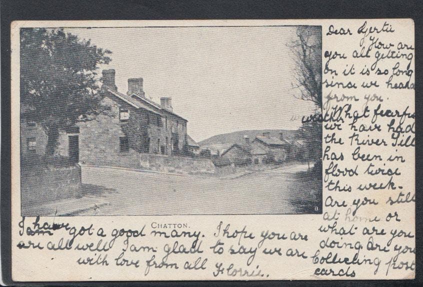 Northumberland Postcard - Chatton Village, 1903 - Mo’s Postcards 