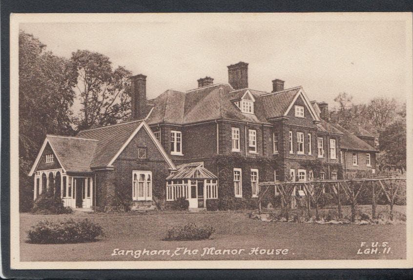 Norfolk Postcard - Langham - The Manor House - Mo’s Postcards 