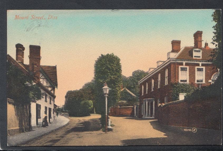 Norfolk Postcard - Mount Street, Diss, 1913 - Mo’s Postcards 