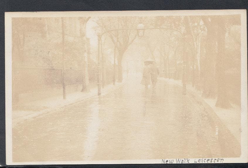 Leicestershire Postcard - New Walk, Leicester, 1909 - Mo’s Postcards 