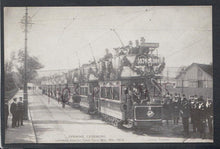 Load image into Gallery viewer, Leicestershire Postcard - Opening Ceremony, Leicester Electric Tram Car, May 18th 1904 - Mo’s Postcards 

