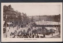Load image into Gallery viewer, Nottinghamshire Postcard - Nottingham Market, 1912 - Mo’s Postcards 
