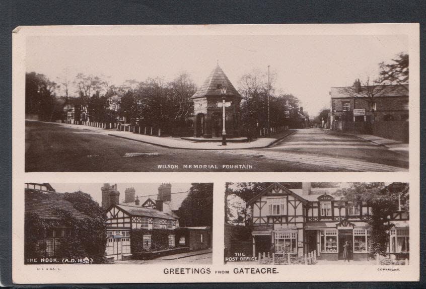 Lancashire Postcard - Greetings From Gateacre, 1912 - Mo’s Postcards 