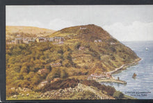 Load image into Gallery viewer, Devon Postcard - Lynton &amp; Lynmouth From The Tors - Artist A.R.Quinton - Mo’s Postcards 
