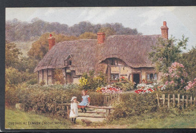 Worcestershire Postcard - Cottage at Elmley Castle - Artist A.R.Quinton - Mo’s Postcards 