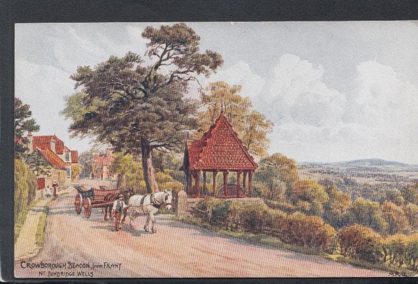 Sussex Postcard - Crowborough Beacon From Frant, Nr Tunbridge Wells - Artist A.R.Quinton - Mo’s Postcards 