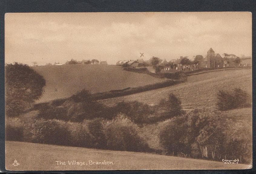 Northumberland Postcard - The Village, Branxton - Mo’s Postcards 